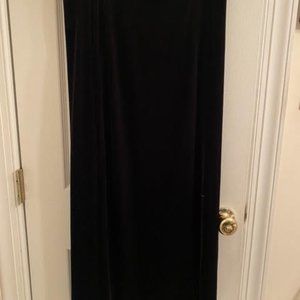 Black Velveteen Skirt